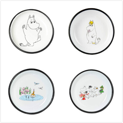 代购 正品代购 芬兰Muurla Moomin姆明搪瓷盘 果盘 18cm 多款