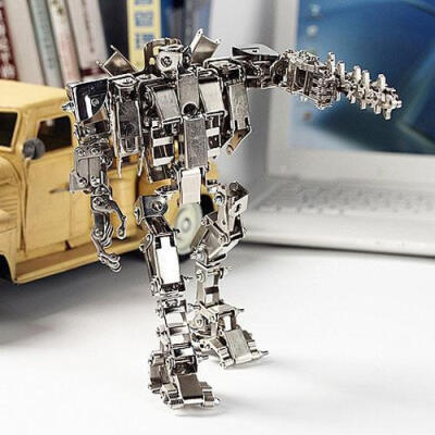全金属机器人DIY组装套件环太平洋危险流浪者模型玩具男生铁礼物