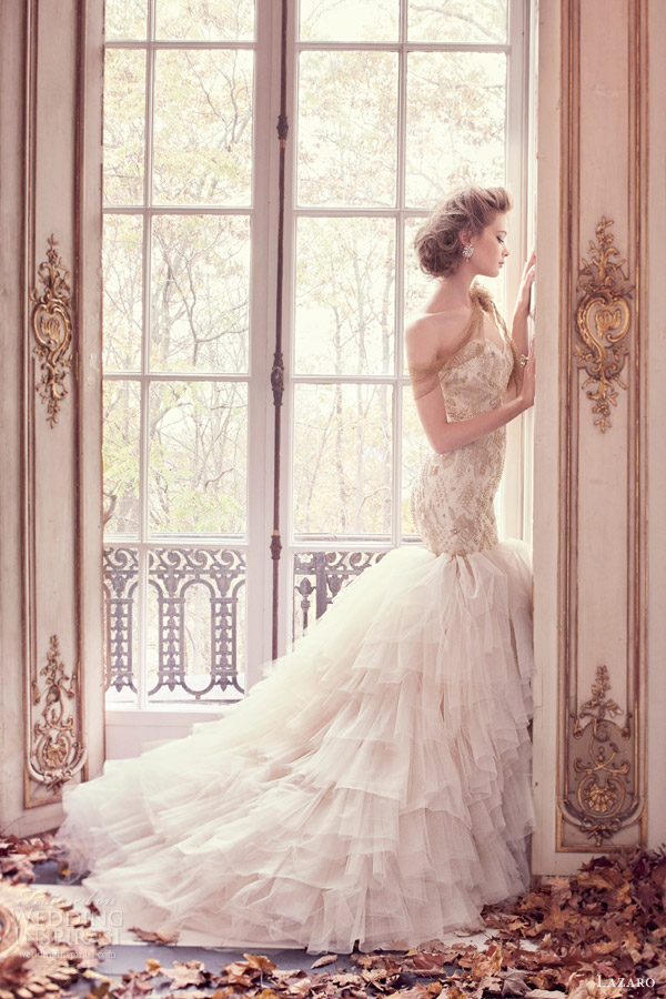 Lazaro Bridal 2015春婚纱礼服系列