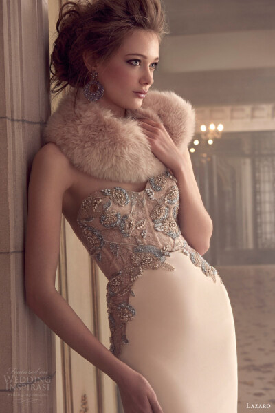 Lazaro Bridal 2015春婚纱礼服系列