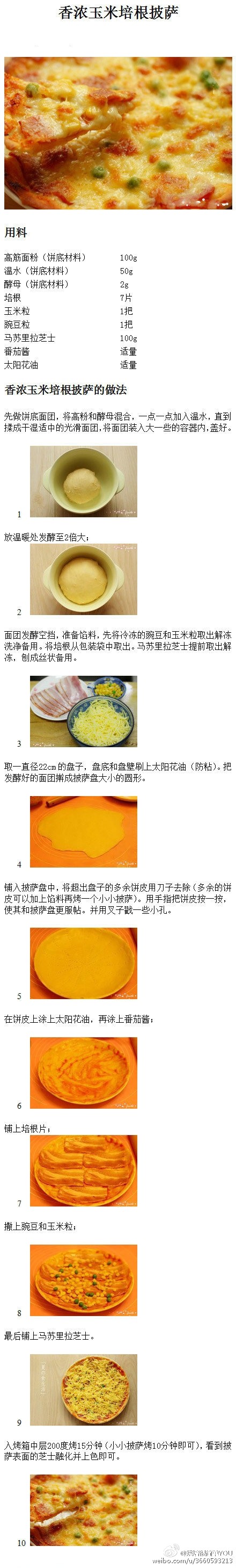 披萨自己做，不用到外面吃啦，而且自己做可以放好多好多芝士啊！！！