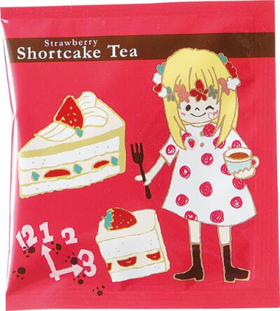 TOWA陶和 莉莉蛋糕茶包系列草莓松饼茶2g包