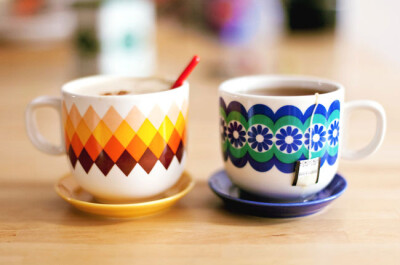 【Nordic Style】北欧风白瓷印花咖啡杯 淘宝&amp;amp;店铺