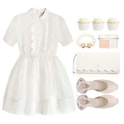 #springwhiteout #springessentials #springfashion #springtrend #SpringStyle #pastel #whitedress #WhiteOnWhite #white #girly #feminine #katespade