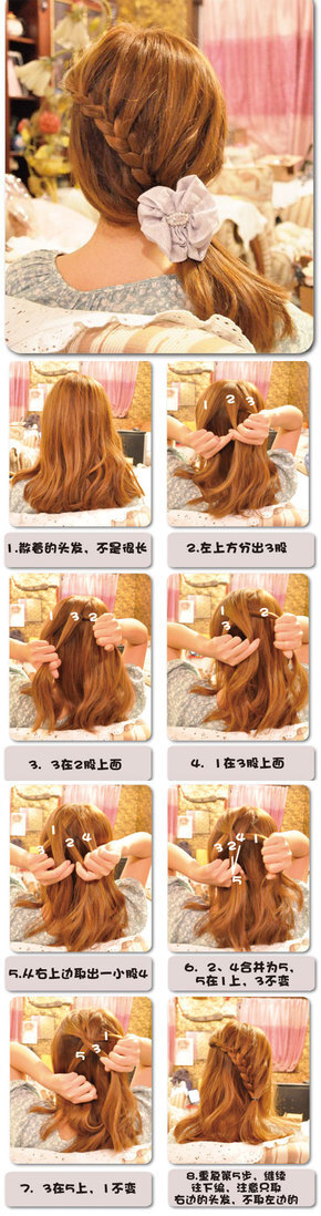 单边歪蝎子辫~这是我起的名字~哈哈 简单明了~一看就明白是什么意思~