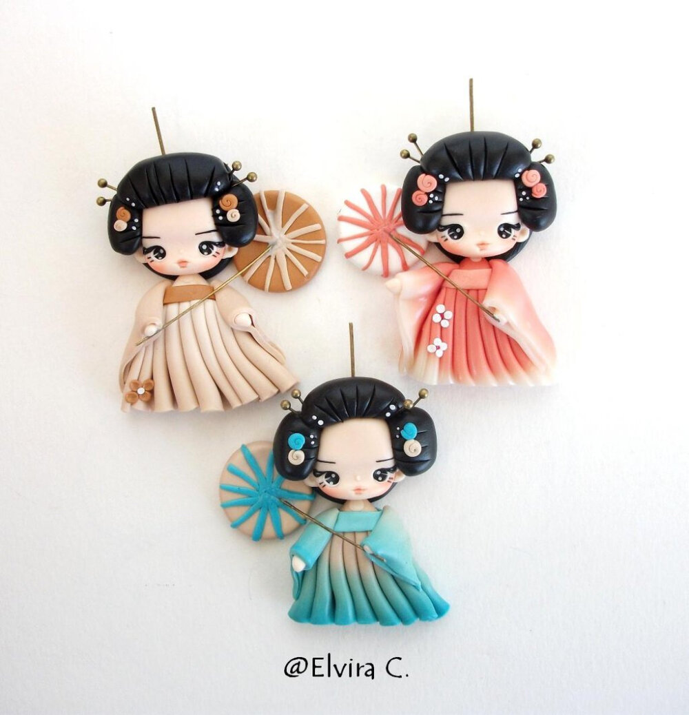 Geisha necklace work in progress by elvira-creations