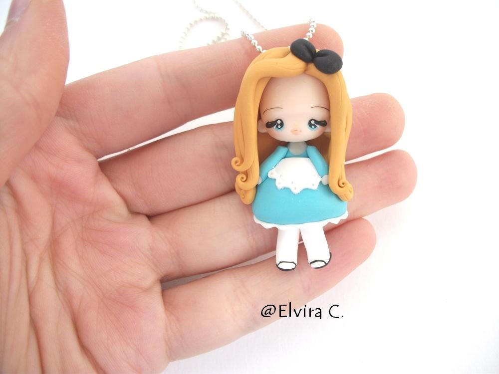 Alice in wonderland necklace by elvira-creations