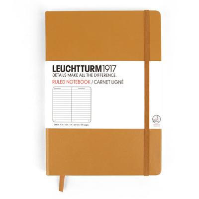 现货德国灯塔Leuchtturm1917棕色Caramel硬面笔记本