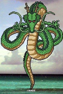 集齐七龙珠召唤神龙！ 猛戳查看高清大图！#拼拼豆豆#