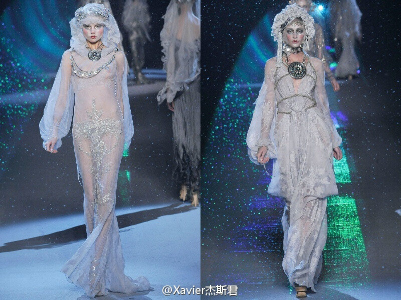 #舊回憶# ｜ John Galliano F/W 2009 | 这 场 秀 的 妆 容 和 服 装 细 节 为 我 们 刻 出 永 不泯 灭 的 时 装 记 忆 。| 开场曲：「El Tango de Roxanne」