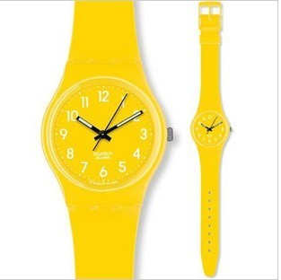 SWATCH 斯沃琪 霓裳 柠檬时黄 GJ128