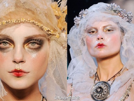 #舊回憶# ｜ John Galliano F/W 2009 | 这 场 秀 的 妆 容 和 服 装 细 节 为 我 们 刻 出 永 不泯 灭 的 时 装 记 忆 。| 开场曲：「El Tango de Roxanne」KEl Tango de Roxanne