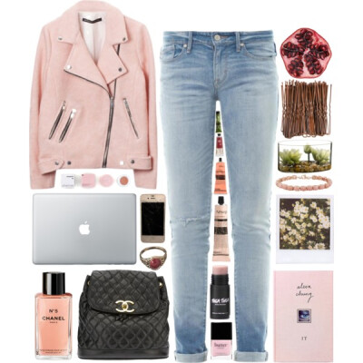 A fashion look from May 2014 featuring skinny jeans, chanel bags and stone rings. Browse and shop related looks.