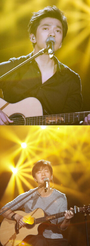 彩排照远比正式演出的照片更加吸引我，可能是我偏爱T恤和毛衣吧，相比起西装来更能戳中我的心。害得我小心脏扑通扑通的乱跳个不停 #歌手李健##歌手李健最体面听友团#  [ 号外号外！今晚十点芒果卫视我是歌手总决赛重播了啊，还能在电视里看到my健真是好开森 ]