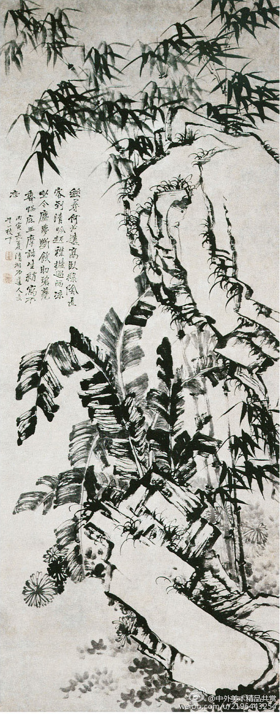 石濤（1630一1724年）1——生於廣西桂林，姓朱，名若極，小字阿長，為明室宗親，靖江王朱贊儀十世孫；明亡之後出家為僧，自號“苦瓜和尚”； 別號頗多，有枝下叟、濟山僧、石道人、靖江後人、清湘老人；晚年號瞎尊者、零丁老人等；清代明初著名畫家，僧人；與弘仁、髡殘、朱耷三人並稱為“清初四僧”。