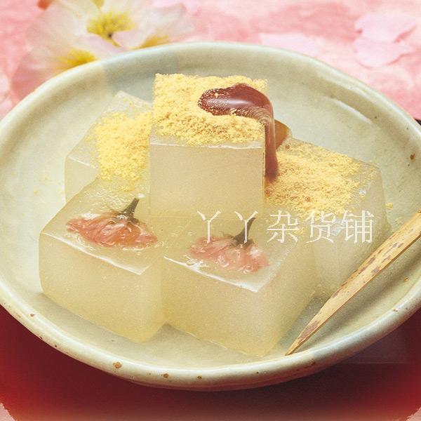 日本代购无添加 樱花葛饼+黑糖蜜+黄豆粉 糕点茶点 290g礼盒装