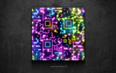 【Evanescent】QR Code Art Neon Design