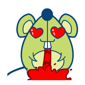 查看《绿豆鼠——翔通动漫原创表情》原图，原图尺寸：300x300