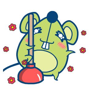 查看《绿豆鼠——翔通动漫原创表情》原图，原图尺寸：300x300