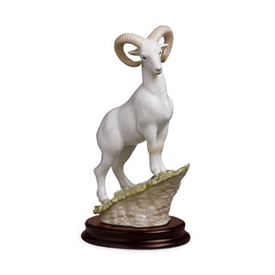 代购 西班牙Lladro Animals雅致动物工艺品 摆件 山羊 15X24cm