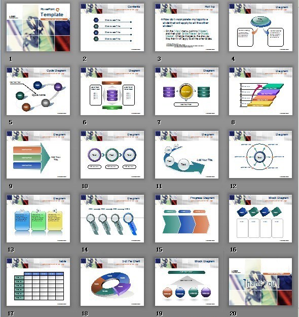 手扶梯的商务人物剪影提案策划报告PPT模版www.2ppt.cn