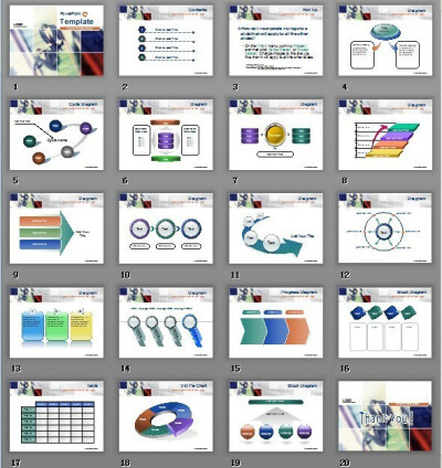 手扶梯的商务人物剪影提案策划报告PPT模版www.2ppt.cn