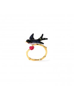 Bague ajustable petite hirondelle