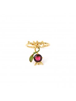 Bague clochette de muguet fuchsia