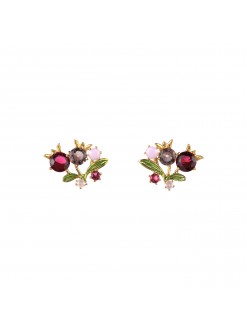 Boucles d'oreilles 3 clochettes roses