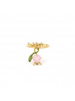 Bague clochette de muguet rose