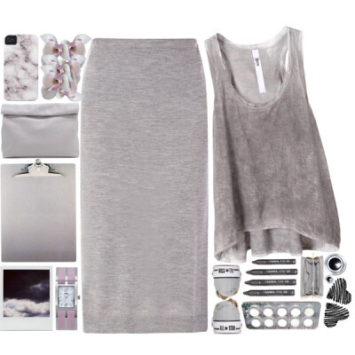 Song: Vampire Weekend - Unbelievers &amp;quot;I'm not excited But should I be? Is this the fate that half of the world has planned for me?&amp;quot; #grey @polyvore @polyvore-editorial