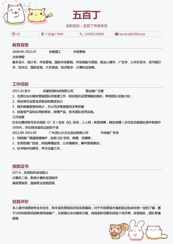 WORD简历模板