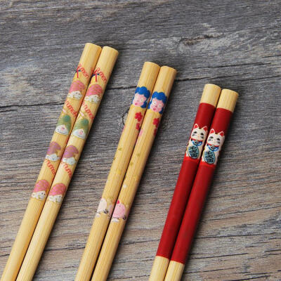 儿童专用筷子卡通筷 三款任选 日式陶瓷
