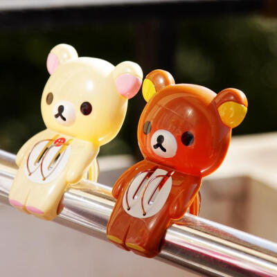 特 日本 轻松熊rilakkuma 可爱卡通 立体晾衣夹 超大被单夹子