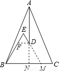 如图，在△ABC中，AB=AC，D、E是△ABC内两点，AD平分∠BAC，∠EBC=∠E=60°，若BE=6cm，DE=2cm，求BC．】 答案：8cm