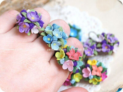 polymer clay flower ...