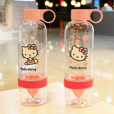 hello Kitty 凯蒂猫随手杯 柠檬杯 便携杯 榨汁杯 水杯