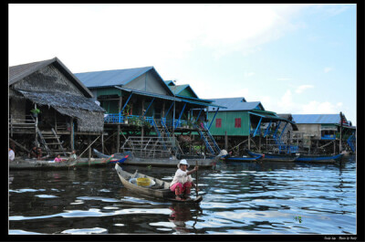 洞里萨湖(Tonle Sap)，这里就是水上浮村