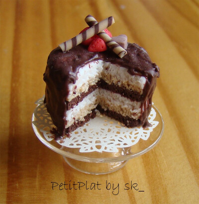 Six layer chocolate cake