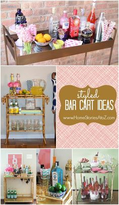 Styled Bar Cart Ideas and Tips