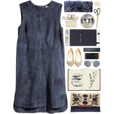 A fashion look from April 2015 featuring H&amp;amp;M, stilettos shoes and blue envelope clutch. Browse and shop related looks.