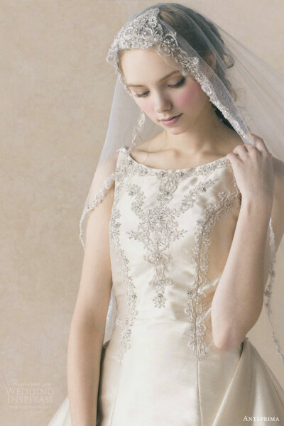 anteprima sposa bridal sleeveless ivory wedding dress ant0063婚纱 礼服 裙子 时尚