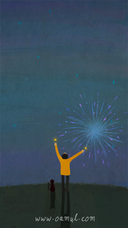 之前为三星制作的节日祝福系列动态壁纸
