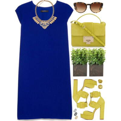 A fashion look from April 2015 featuring sleeveless dresses, heeled sandals and suede purse. Browse and shop related looks.