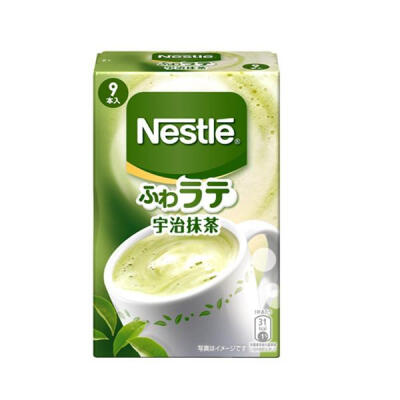 日本进口 NESCAFE雀巢咖啡北海道牧场宇治抹茶拿铁 低热量9支