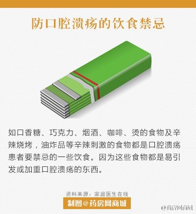 【有口腔溃疡的你，不能吃什么？】患有口腔溃疡后，第一感觉就是在吃东西的时候特别疼！如果平时吃了不合理里的食物，还会使溃疡增大！这里列出口腔溃疡的饮食禁忌，在日常饮食中要注意咯！#口腔溃疡#