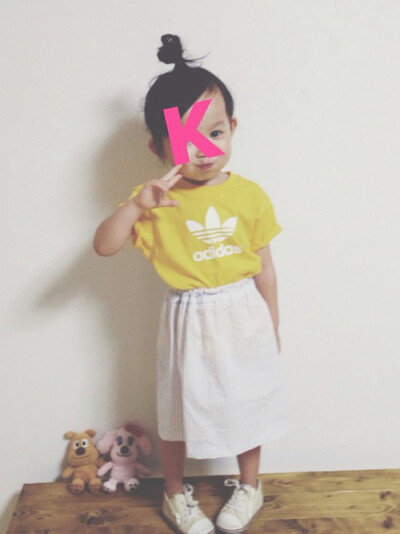 keemiiiiiTシャツ・カットソー「adidas 」搭配 萝莉 小孩 小美女 可爱 摄影 壁纸