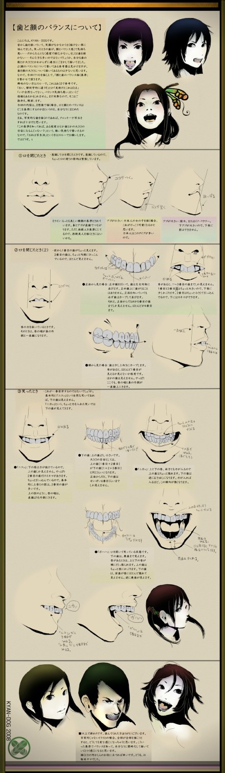 【绘画教程】日韩风格面部绘制教程系列~推荐给大家~