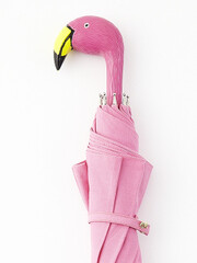 断货…日本代购 MUVEIL 粉色火烈鸟折伞和长伞（其实也不是很长…