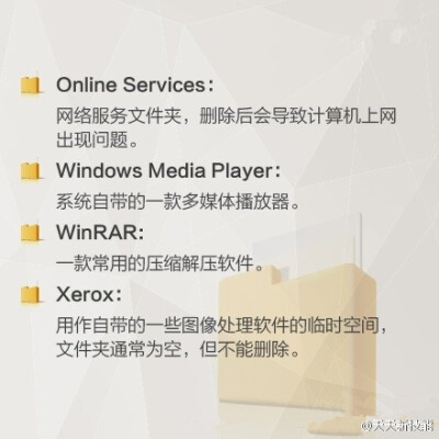 告诉你电脑中常见文件夹有什么功能，让你知道什么可以删，什么不可以删，小伙伴们还不赶快收了！#技能#